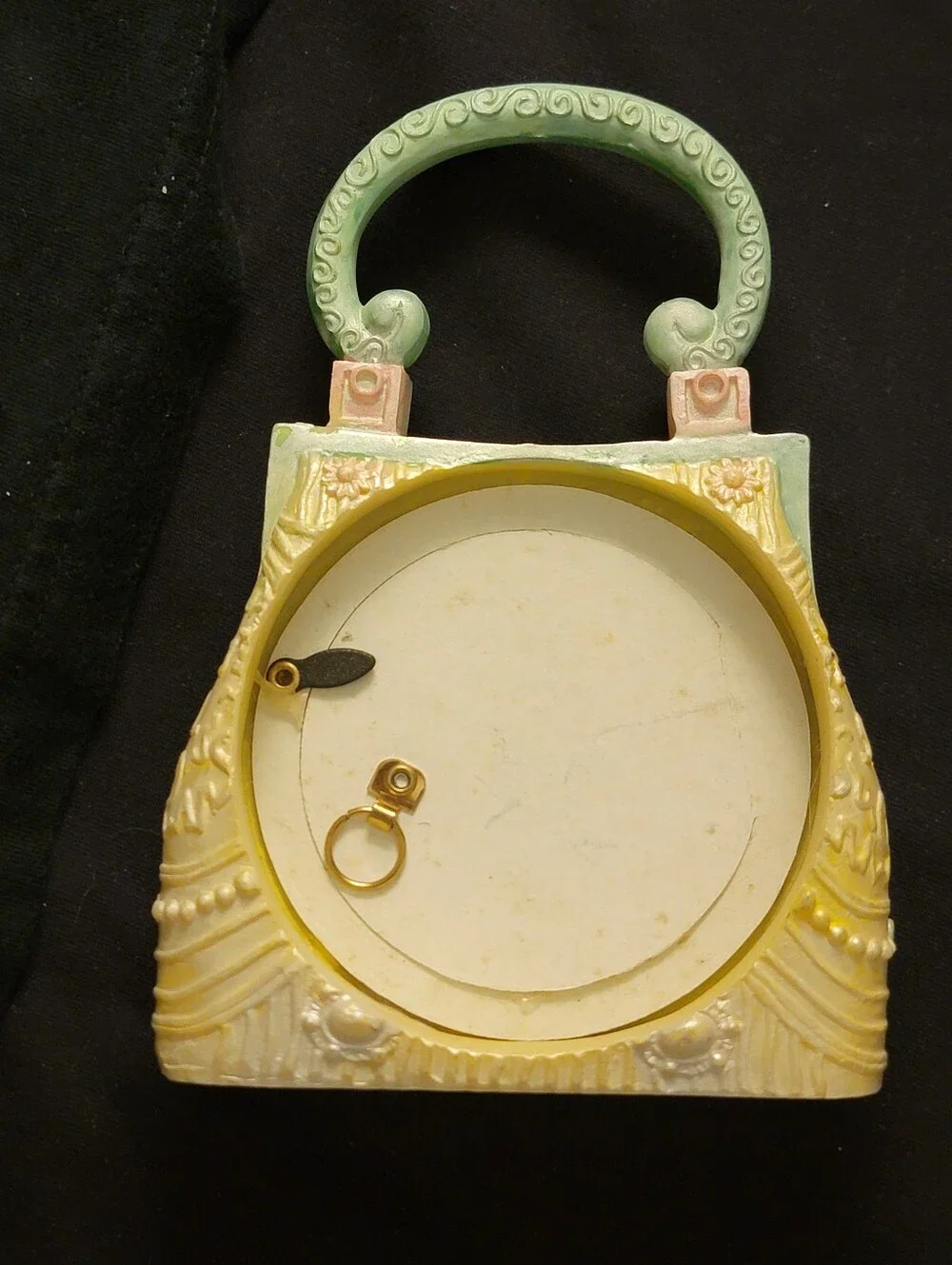 Special Moments Cream and Mint Purse-Shaped Decorative Frame